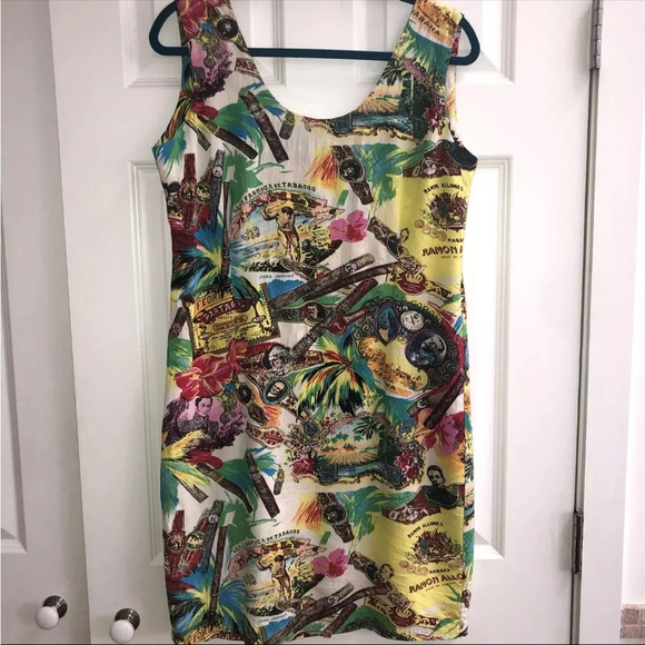 Jams World Havana Cuba Theme Sleeveless Dress size 5 - Picture 2 of 10